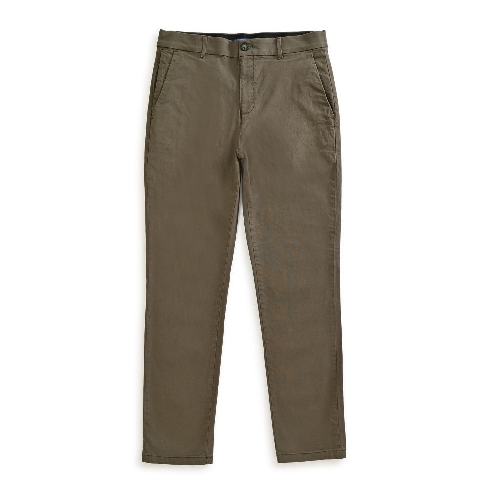 Pantalón Casual Yale Para Caballero Modern Sin Pinzas Slim Fit 5538 Verde Olivo