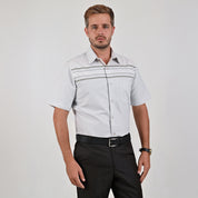 Camisa Yale Para Caballero Cenefa Manga Corta Classic Fit 4715 Arena