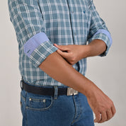 Camisa Yale Para Caballero Manga Larga Regular Fit 4890 Verde