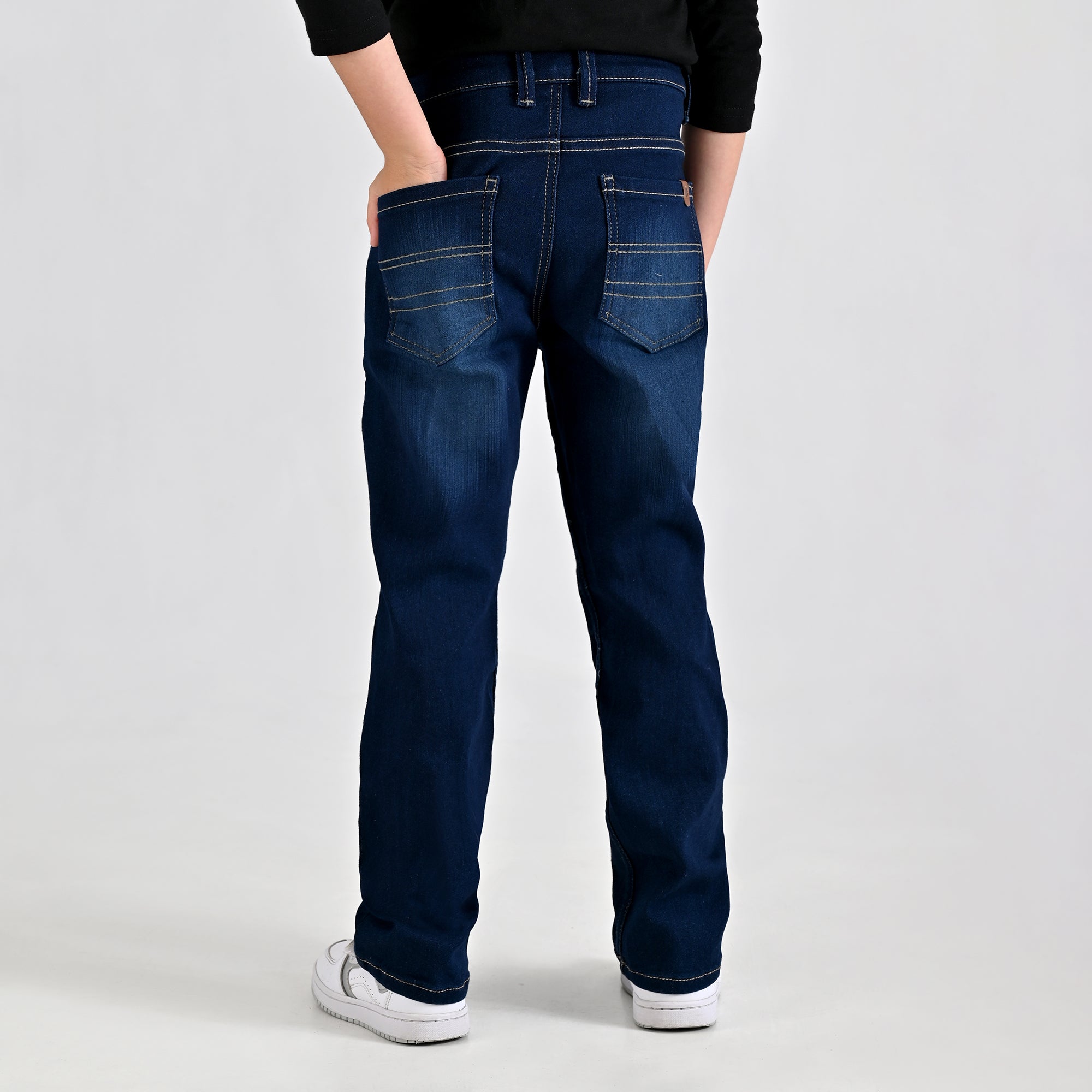Pantalón de Mezclilla Yale Boys Slim Fit 3136 Marino