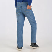 Pantalón de Mezclilla Yale Boys Slim Fit 2944 Azul Plumbago