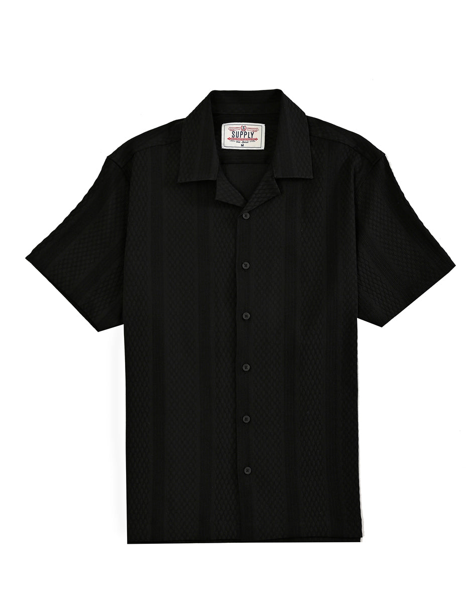 Camisa Caballero Supply Company Manga Larga Slim Fit 4551 Negro