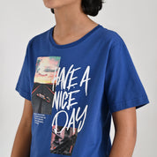 Playera Yale Boys Cuello Redondo Manga Corta Fit 6961 Marino