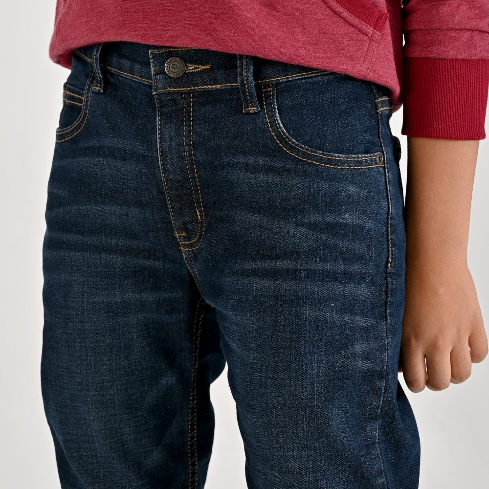 Pantalón de Mezclilla Yale Boys Slim Fit 3641 Azul Zafiro