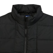 Chamarra Yale Para Caballero Capitonada Sin Capucha Regular Fit 6902 Negro