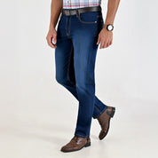 Pantalón de Mezclilla Yale Para Caballero Classic Fit 2091 Azul petróleo