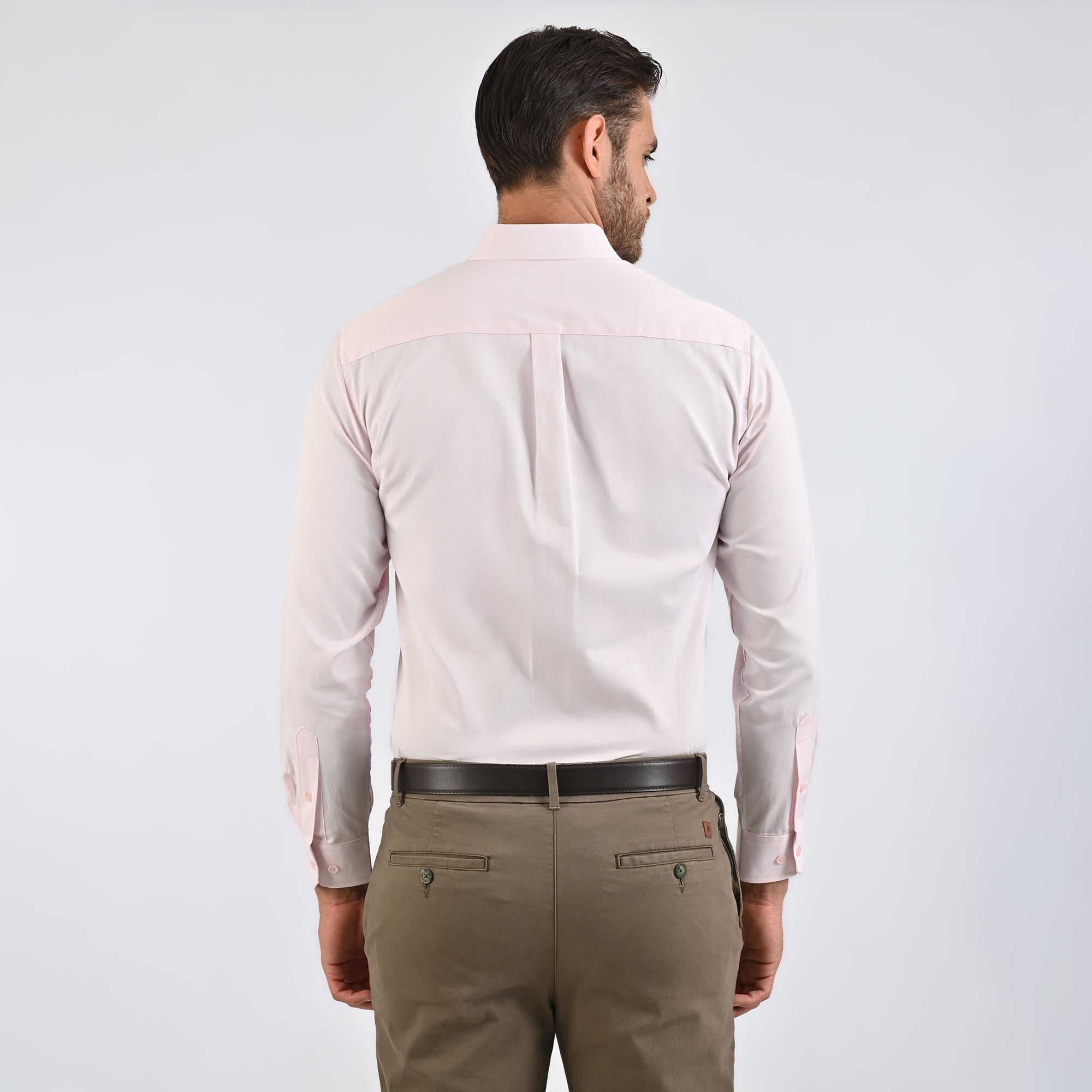 Camisa Yale Para Caballero Manga Corta Regular Fit 4638 Rosa
