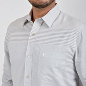 Camisa Yale Para Caballero Cenefa Manga Larga Classic Fit 4717 Arena