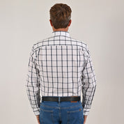 Camisa Yale Para Caballero Manga Larga Regular Fit 4636 Blanco