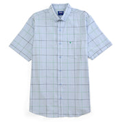 Camisa Yale Para Caballero Manga Corta Regular Fit 4652 Azul cielo