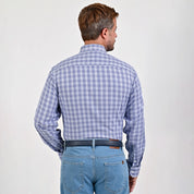 Camisa Yale Para Caballero Manga Larga Regular Fit 4742 Azul Rey