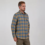 Camisa Yale Para Caballero Manga Larga Regular Fit 5463 Avellana