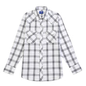 Camisa Yale Para Caballero Vaquera Manga Larga Regular Fit 4585 Blanco