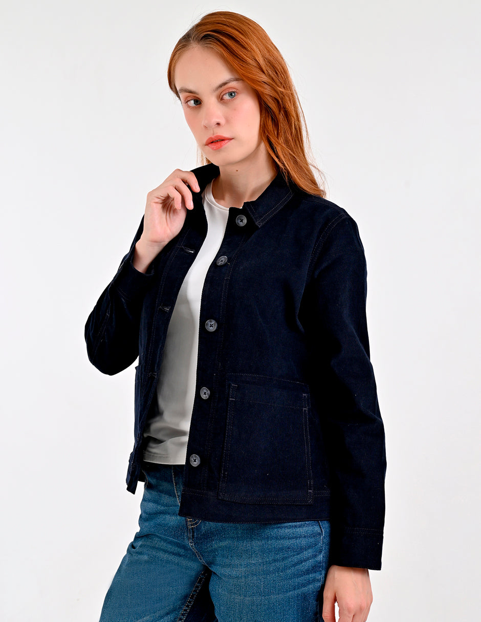 Chamarra Para Dama Supply Compani Fit A508 Marino