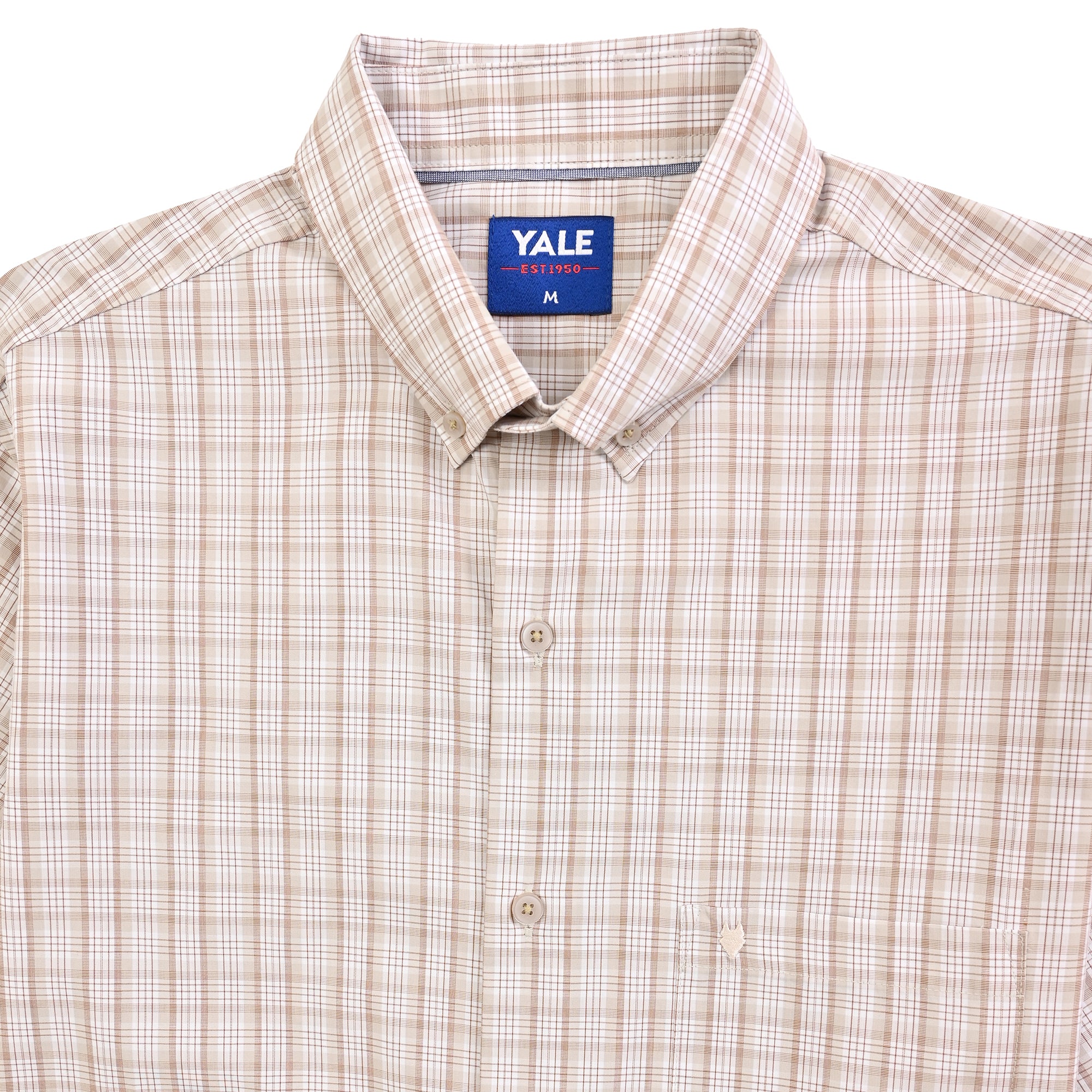 Camisa Yale Para Caballero Manga Corta Regular Fit 5465 Arena