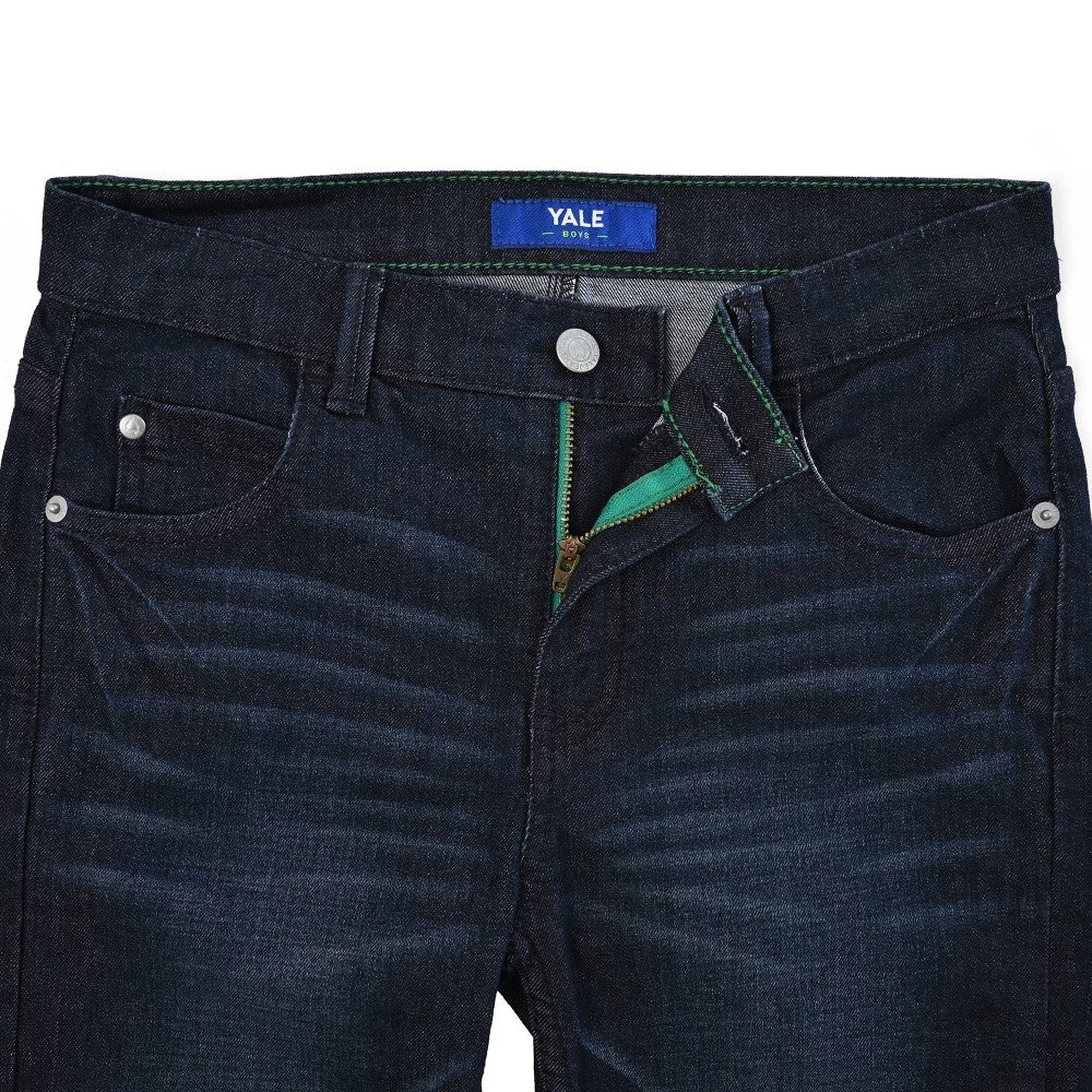 Pantalón de Mezclilla Yale Boys Slim Fit 3641 Marino