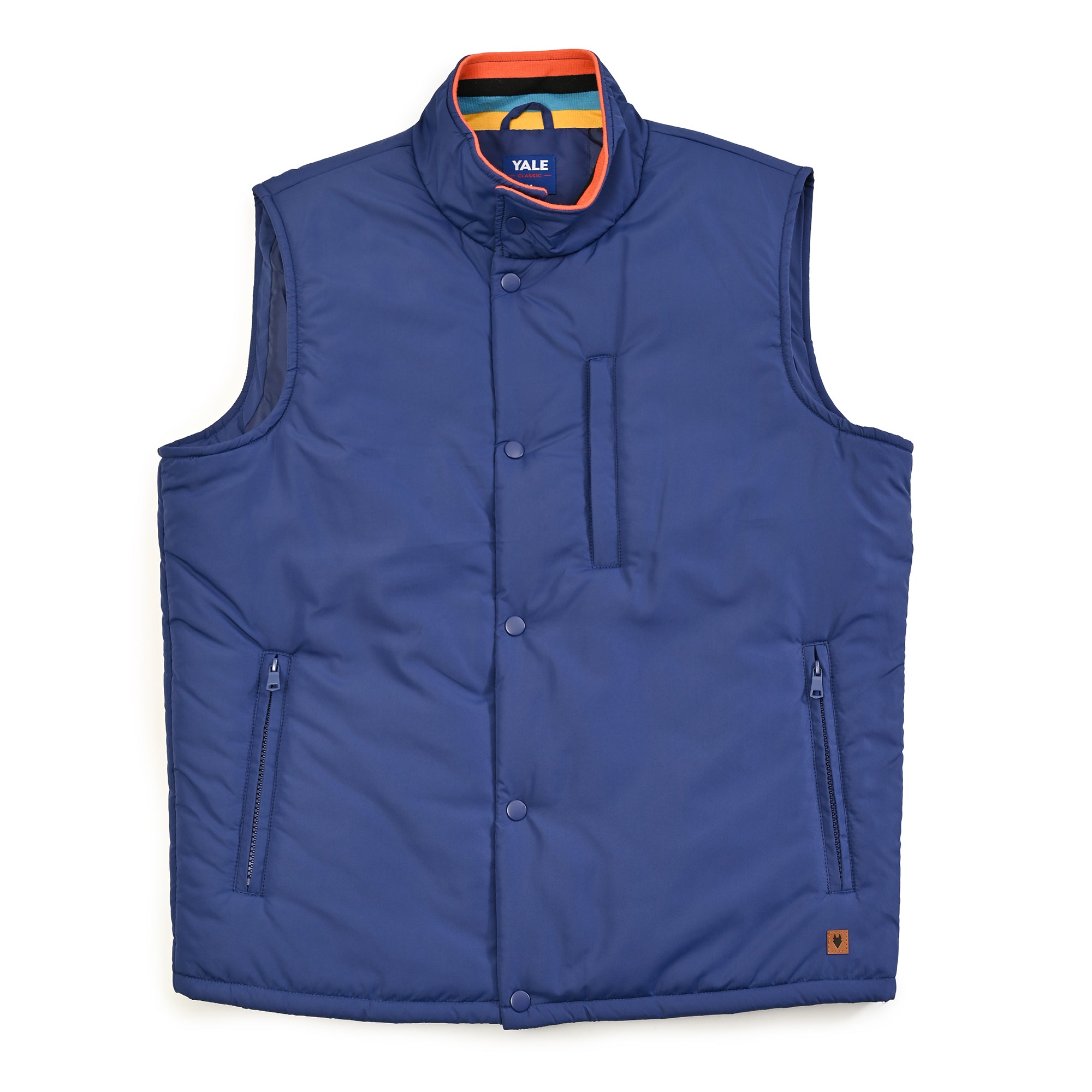 Chaleco Yale Para Caballero Capitonado Sin Capucha Regular Fit 6902 Marino