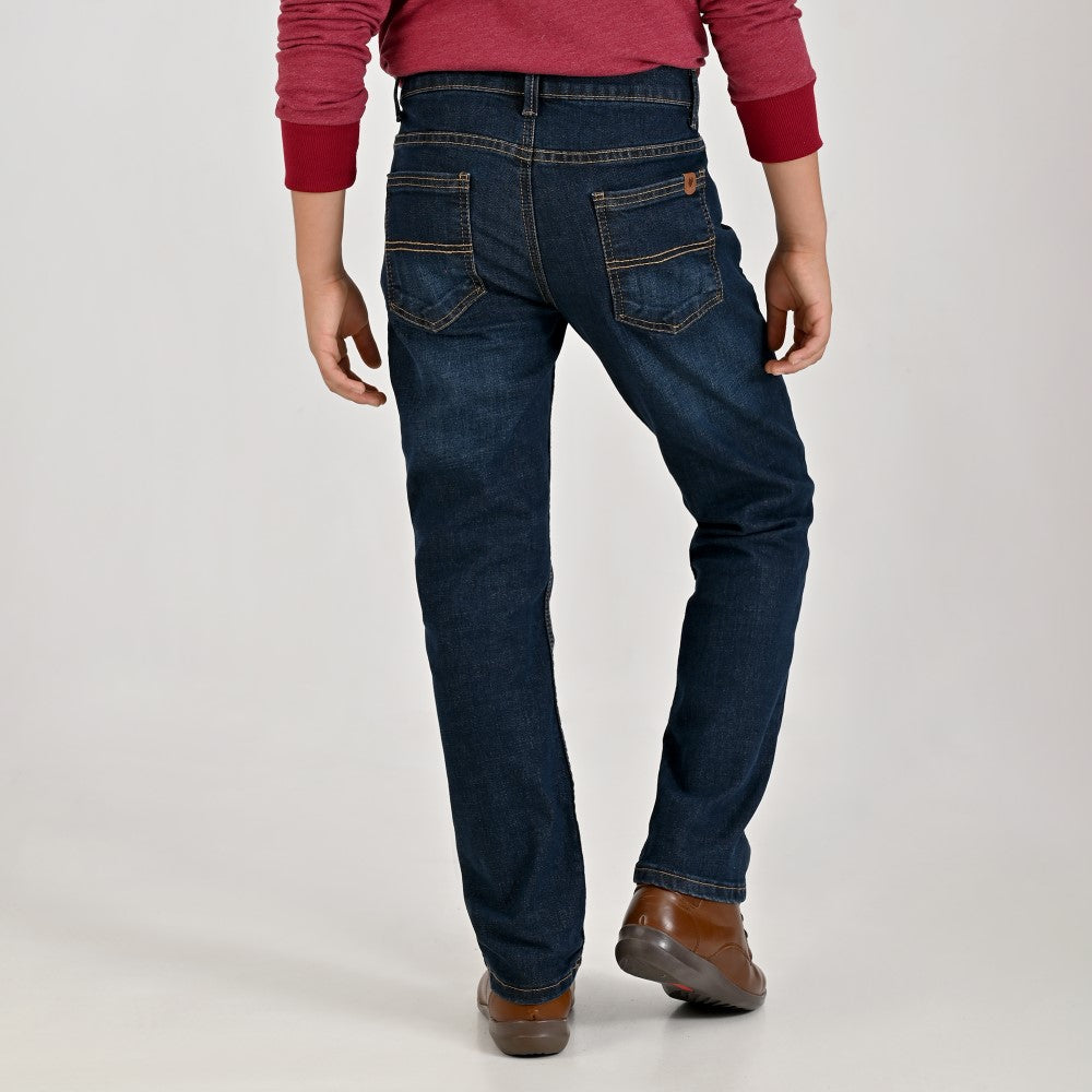 Pantalón de Mezclilla Yale Boys Slim Fit 3641 Azul Zafiro