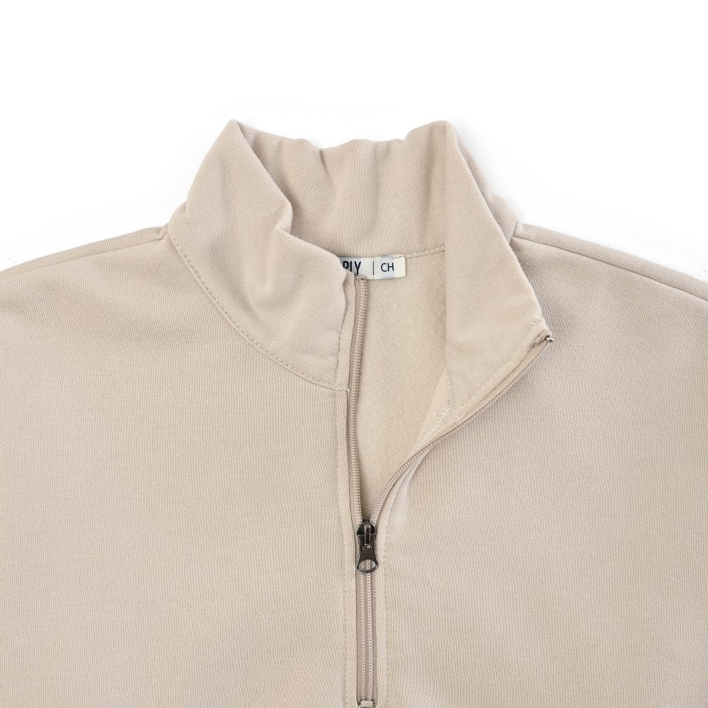 Sudadera Para Dama Supply Company Cuello Alto Con Cierre Fit 6910 Arena