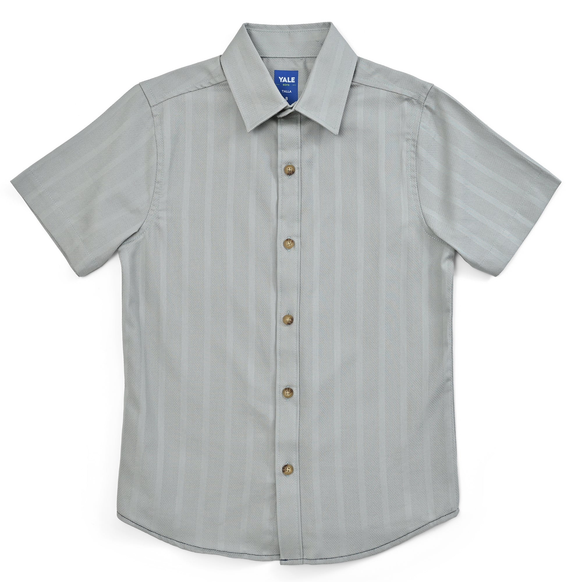 Camisa Yale Boys Manga Corta Regular Fit 4658 Verde