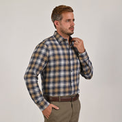 Camisa Yale Para Caballero Manga Larga Regular Fit 4640 Kaki Especial