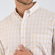 Camisa Yale Para Caballero Manga Larga Regular Fit 4749 Arena