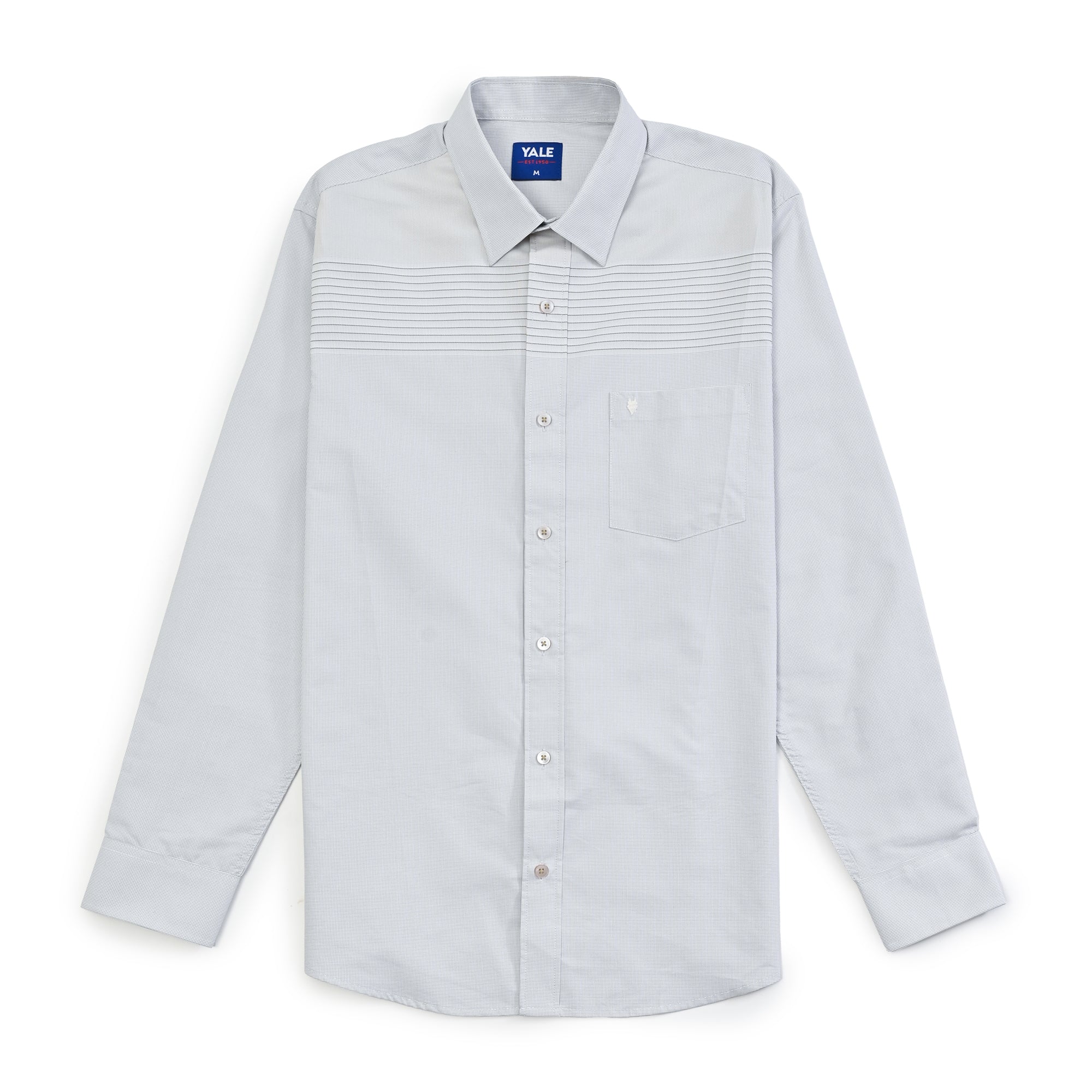 Camisa Yale Para Caballero Cenefa Manga Larga Classic Fit 4717 Arena