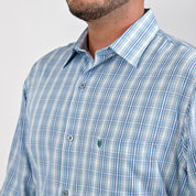 Camisa Yale Para Caballero Manga Larga Regular Fit 4751 Verde