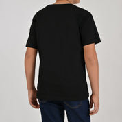 Playera Yale Boys Cuello Redondo Manga Corta Fit 6961 Negro