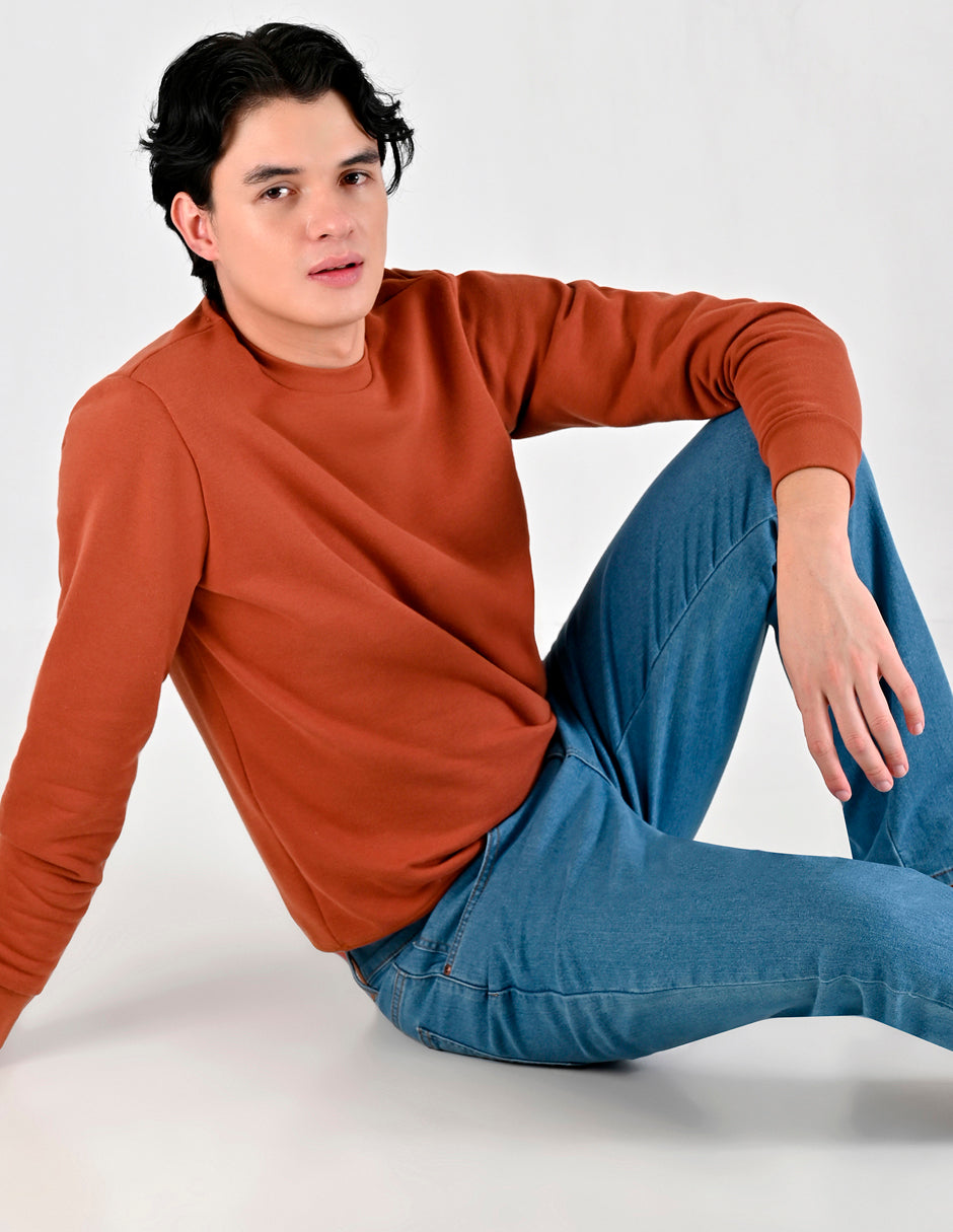 Sudadera Caballero Supply Company Cuello Redondo Fit 4720 Shedron