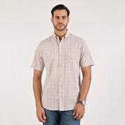 Camisa Yale Para Caballero Manga Corta Regular Fit 5465 Arena