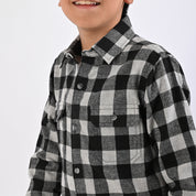 Camisa Yale Boys Manga Larga Regular Fit 4680 Gris