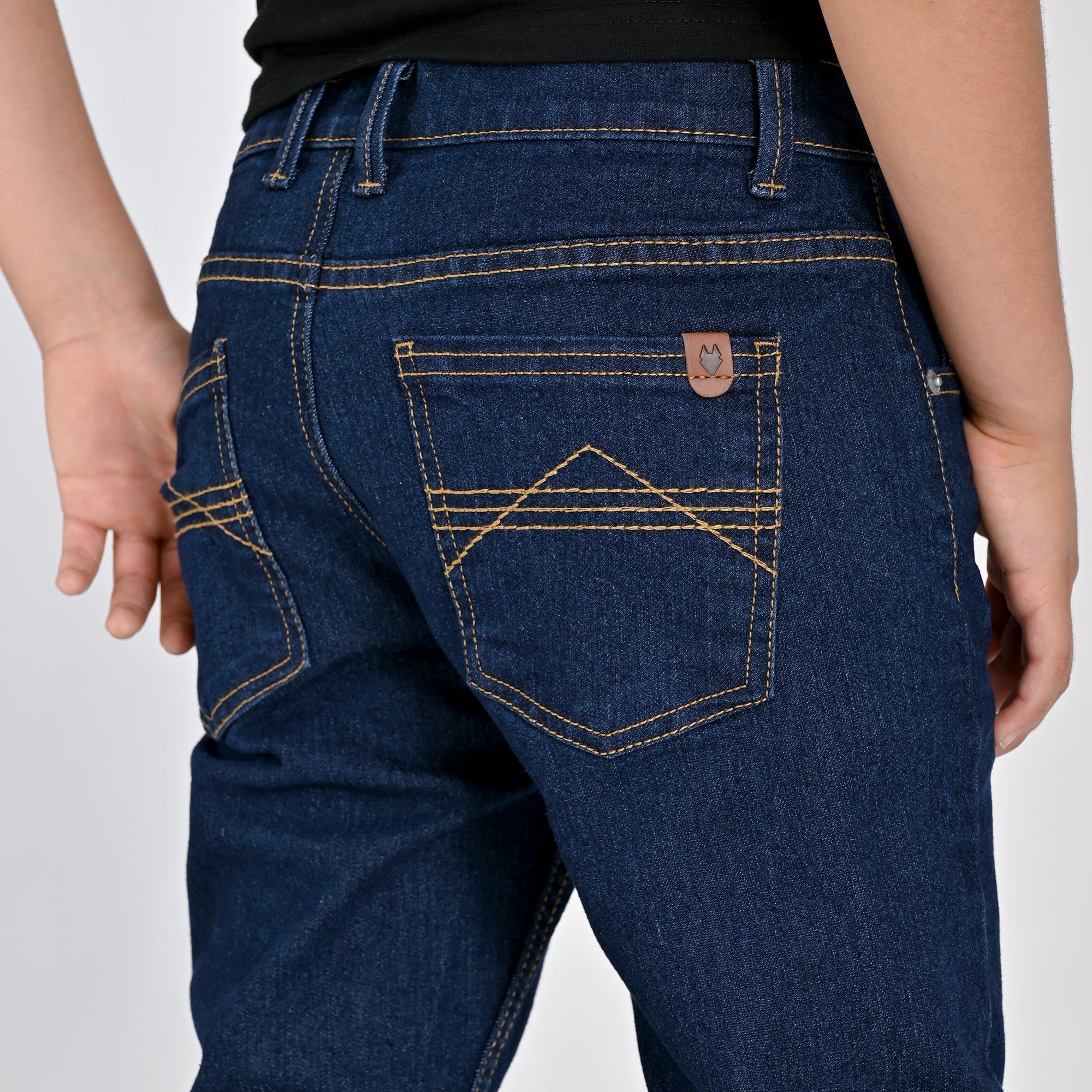 Pantalón de Mezclilla Yale Boys Slim Fit 2944 Marino