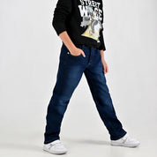 Pantalón de Mezclilla Yale Boys Slim Fit 3136 Marino