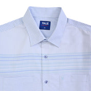 Camisa Yale Para Caballero Chazarilla Manga Corta Classis Fit 4708 Azul cielo
