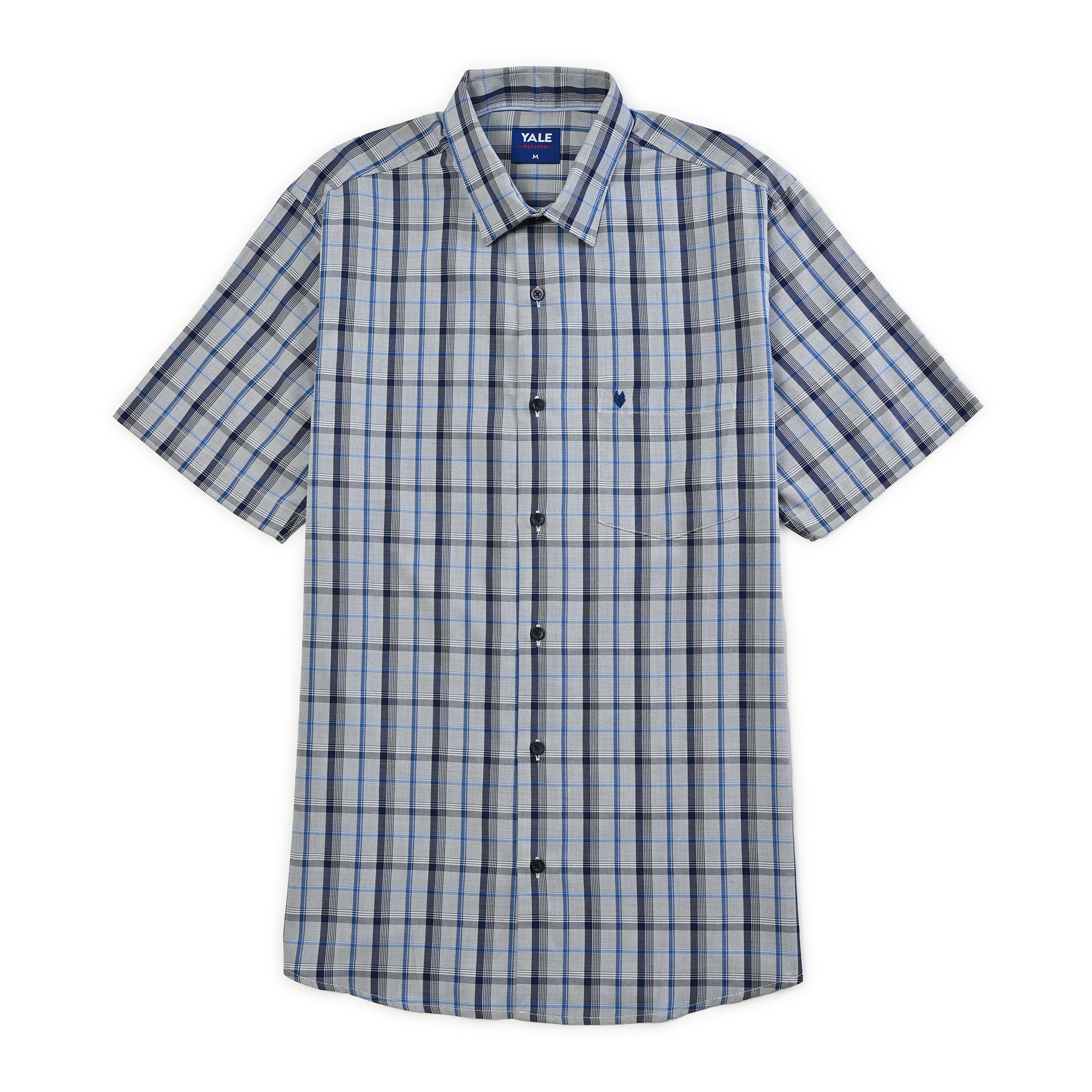 Camisa Yale Para Caballero Manga Corta Regular Fit 5466 Marino