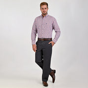 Pantalón Casual Yale Para Caballero Sin Pinzas Classic Fit 4523 Gris Oxford