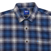 Camisa Yale Para Caballero Manga Larga Regular Fit 4640 Azul