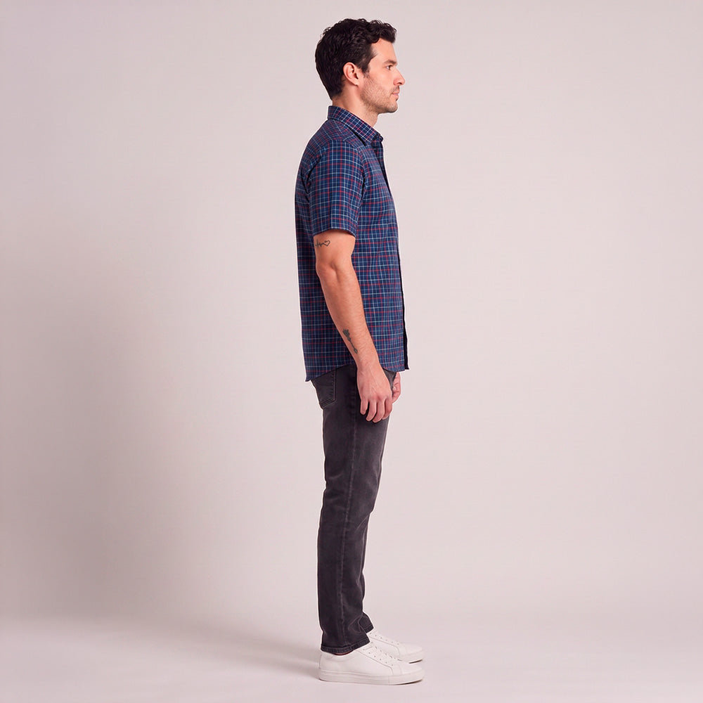 Camisa casual Yale Regular Fit Manga corta 7774 Blanco