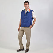 Chaleco Yale Para Caballero Capitonado Sin Capucha Regular Fit 6902 Marino