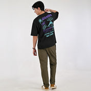 Playera Caballero Supply Company Manga Corta Cuello Redondo Slim Fit 6968 Negro