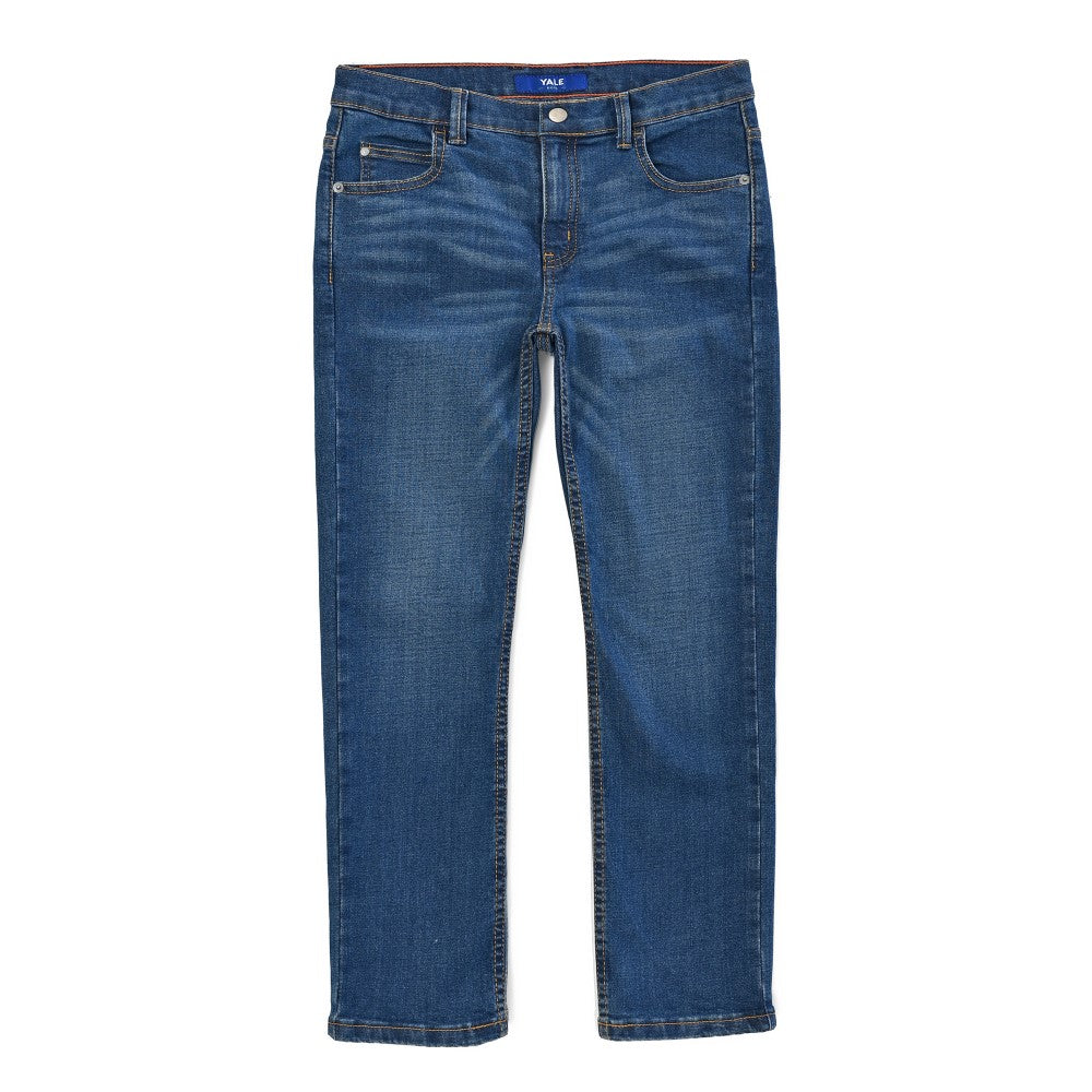 Pantalón de Mezclilla Yale Boys Slim Fit 3641 Azul Plumbago