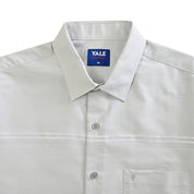 Camisa Yale Para Caballero Cenefa Manga Corta Classic Fit 4712 Gris Perla