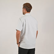 Camisa Yale Para Caballero Cenefa Manga Corta Classic Fit 4712 Gris Perla