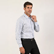 Camisa Yale Para Caballero Manga Larga Regular Fit 4601 Blanco