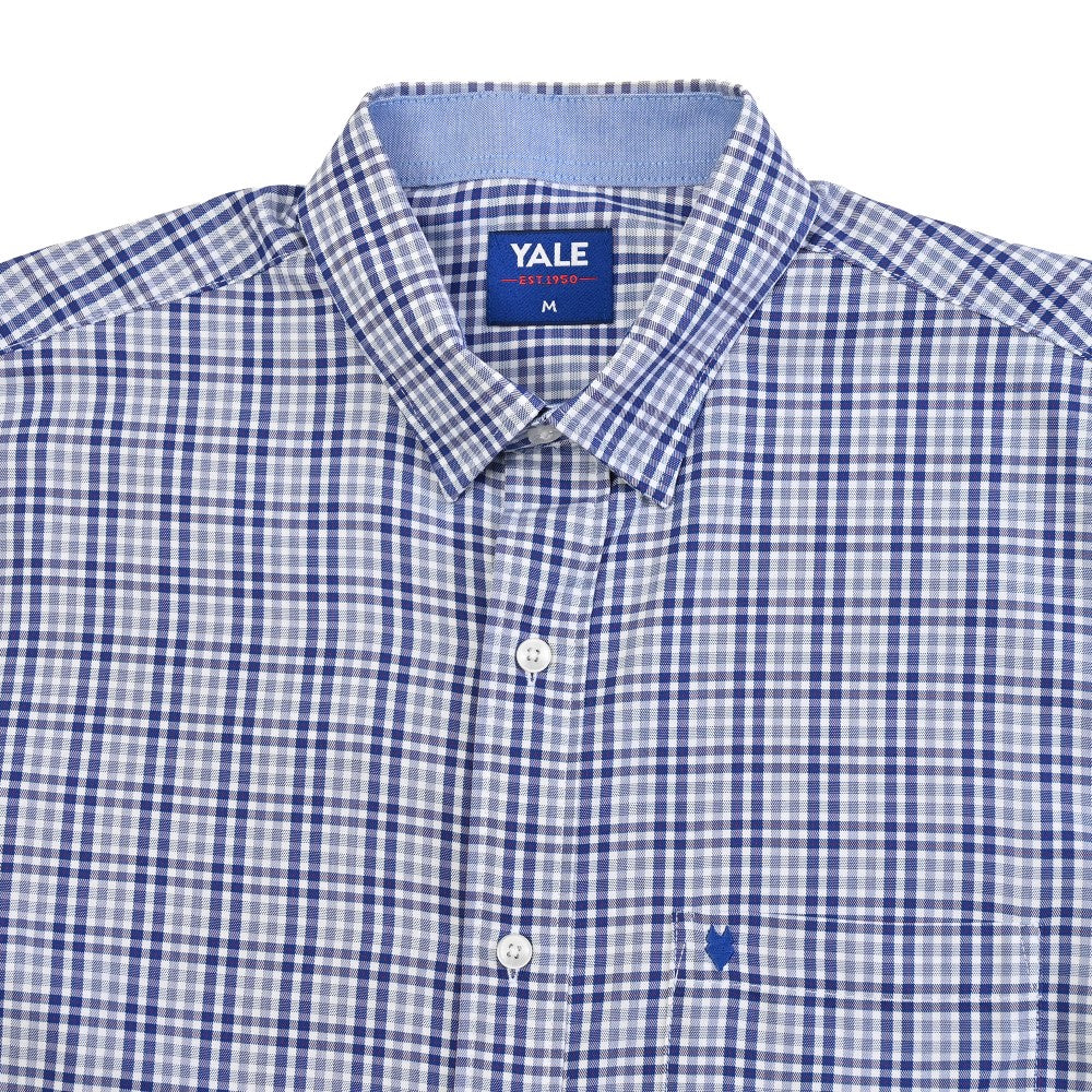 Camisa Yale Para Caballero Manga Larga Regular Fit 4742 Azul Rey