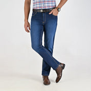 Pantalón de Mezclilla Yale Para Caballero Classic Fit 2091 Azul petróleo