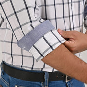 Camisa Yale Para Caballero Manga Larga Regular Fit 4636 Blanco