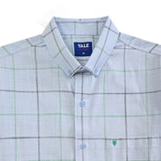 Camisa Yale Para Caballero Manga Corta Regular Fit 4652 Azul cielo