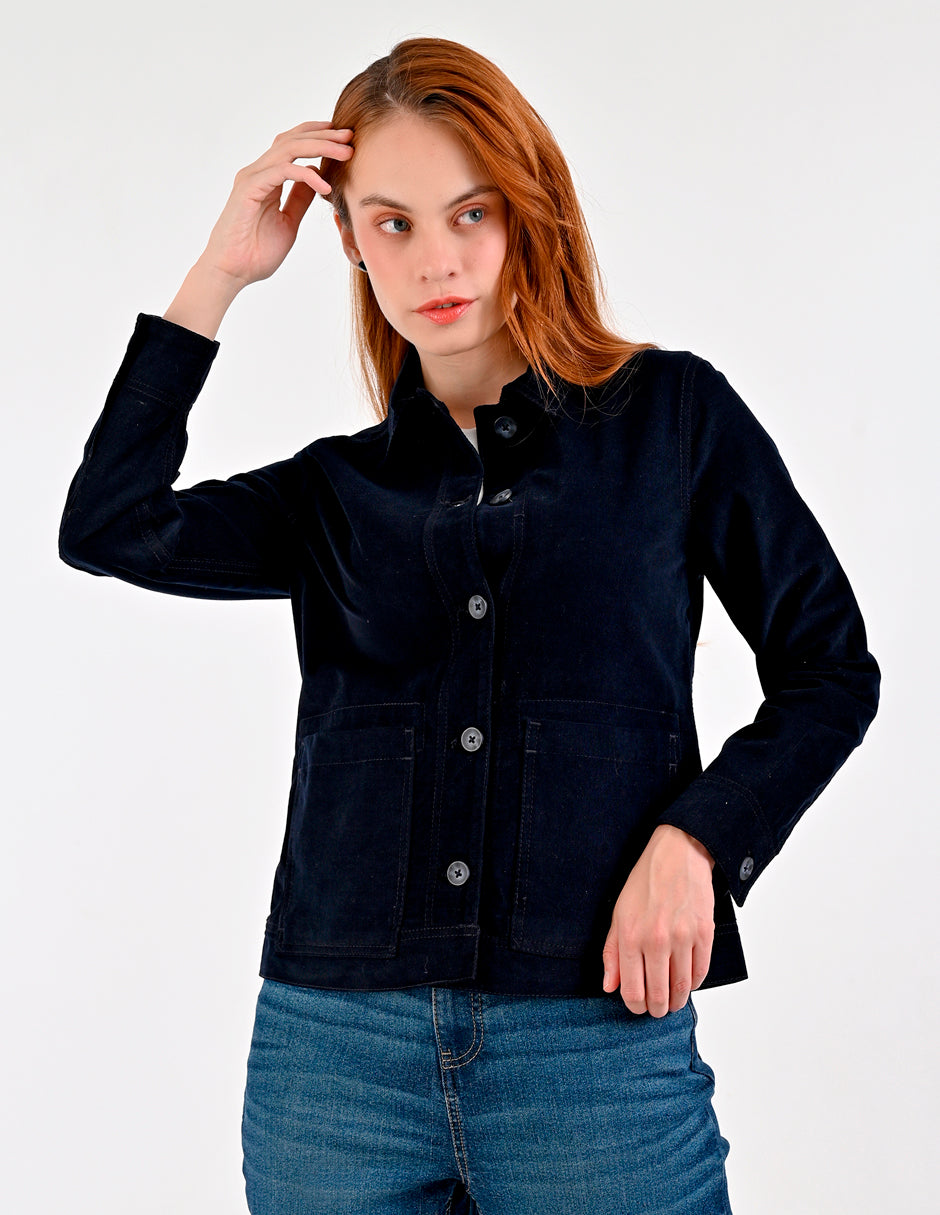 Chamarra Para Dama Supply Compani Fit A508 Marino